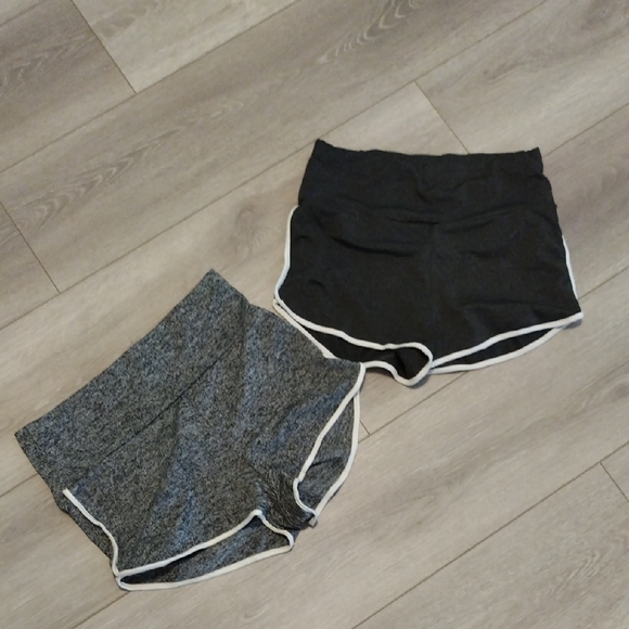 SHEIN (1) Gray and (1) Black Athletic Shorts - Picture 10 of 12